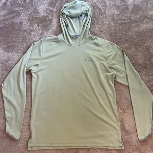 Men’s Eddie Bauer Solarfoil® Pro Hoodie. Pastel green. Size L.